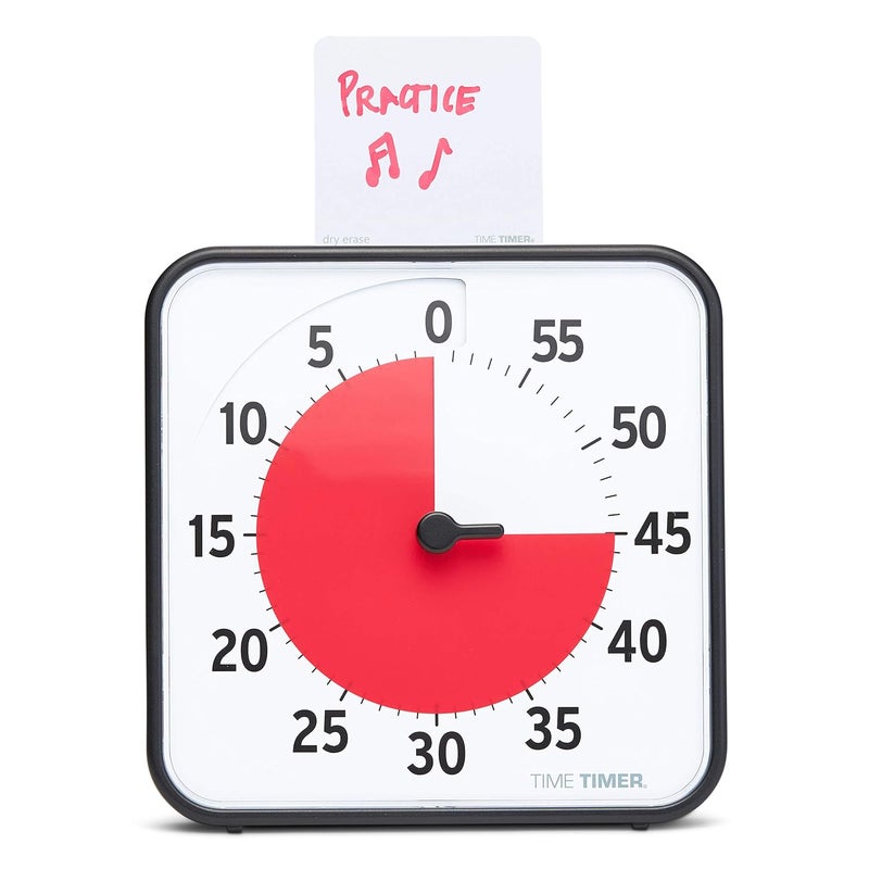 Time Timer 8 inch Visual Timer - 60 Minute Desk Countdown Clock with Dry Erase Activity Card, Also Magnetic - for Kids Classroom, Homeschooling Study Tool, Task Reminder, Home and Kitchen Timer - Image 1